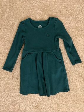 Baby GAP Forest Green Ribbed Dress